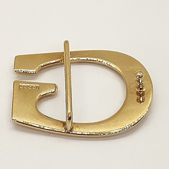 GUCCI Gold G Buckle Belt With Box - Picture 4 of 7